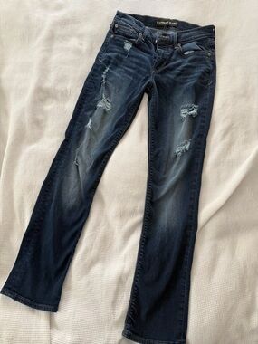 Express Women’s Cropped Skinny Mid Rise Jeans